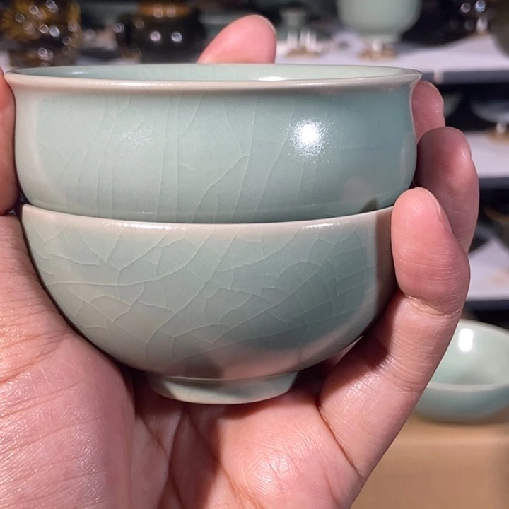 郭*源原矿原釉汝瓷瓷杯子