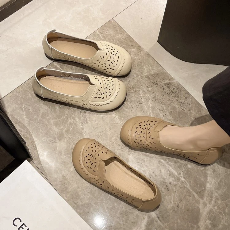 2025夏季新款（洞洞鞋）凉鞋豆豆鞋休闲软底妈鞋平底防滑百搭舒适