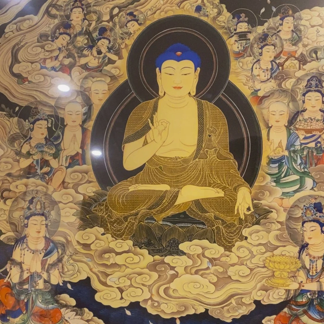 娑***客版画阿弥陀佛菩萨阿弥陀佛