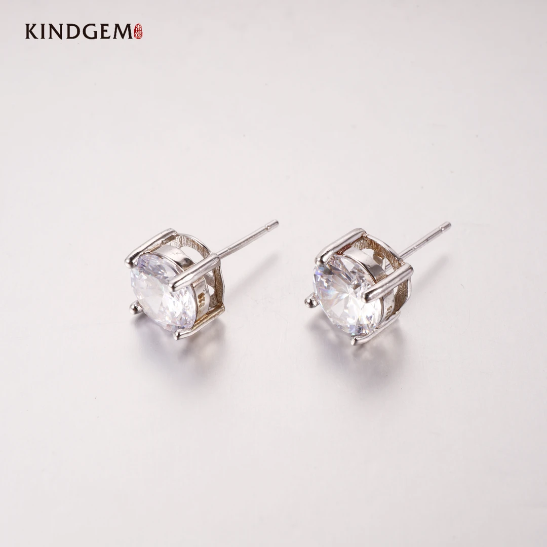 925银合成锆石耳饰 轻奢简约经典百搭耳坠耳环 AR64XVLS-09236