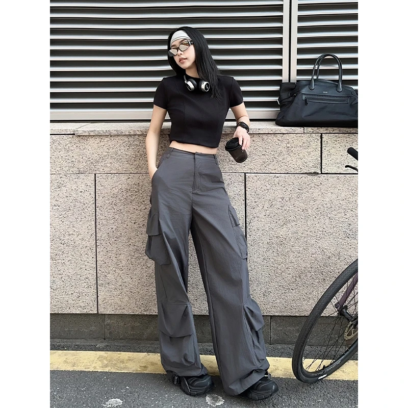 A美洋MEIYANG 跑酷工装休闲裤【夏日户外】肌理口袋阔腿【大60】-周三