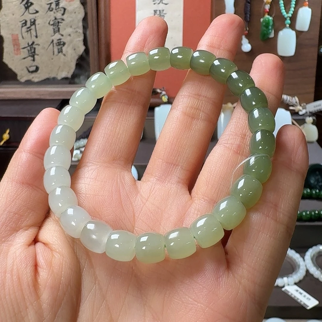 和田玉未镶嵌手链