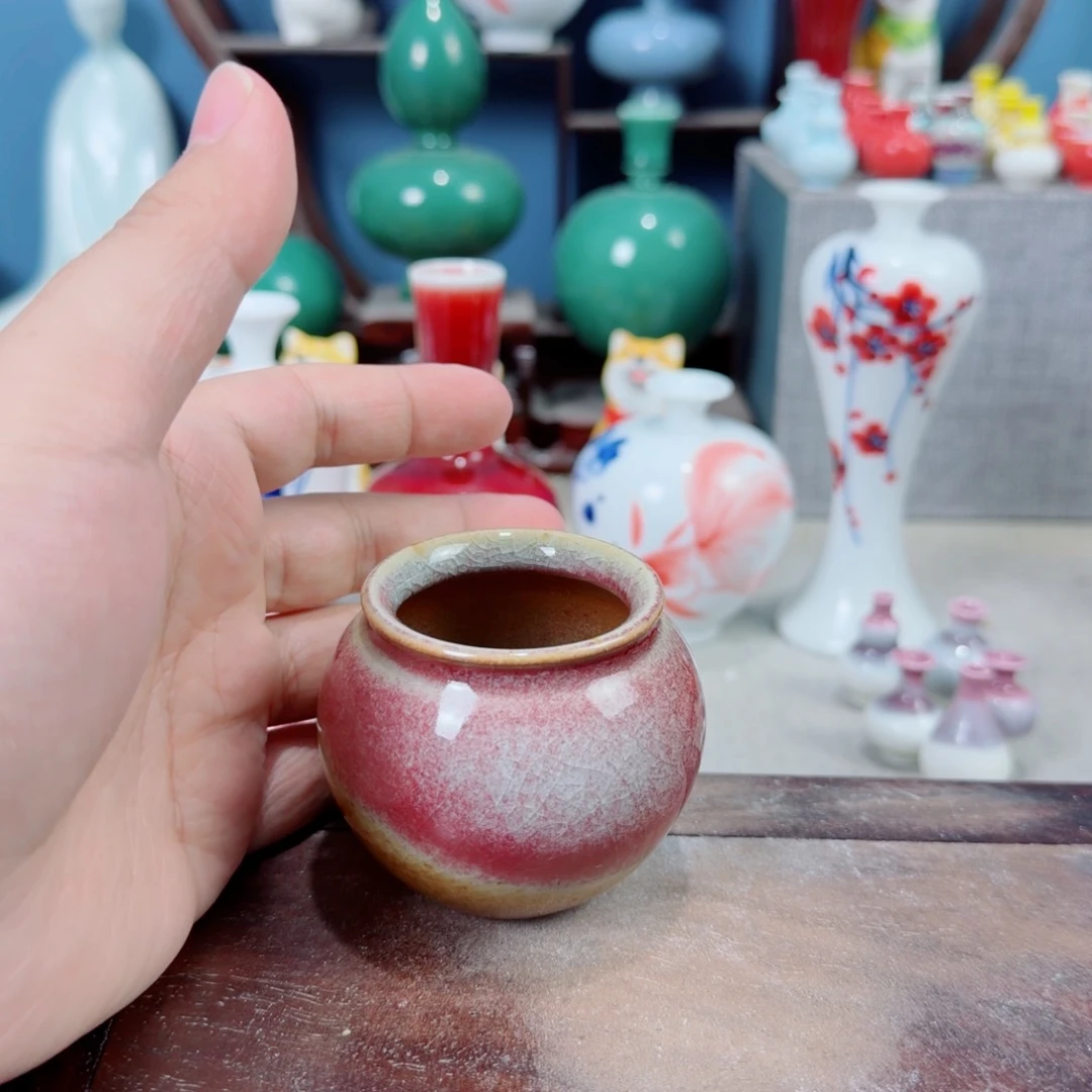 陶瓷手工小花器摆件