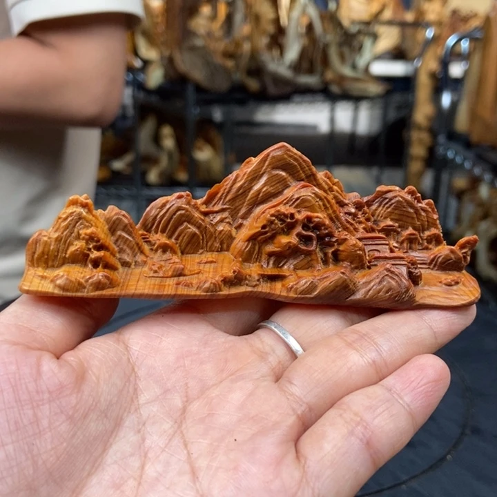 柏木（崖柏）手把件山水