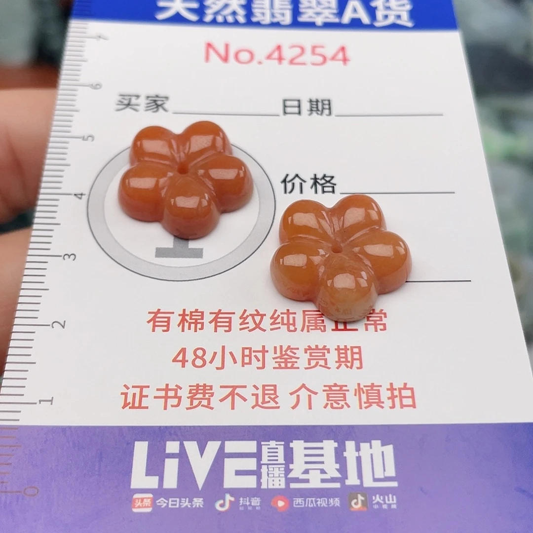 翡翠未镶嵌挂件4254