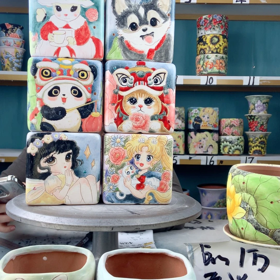 罐落**?景德镇手工瑕疵428