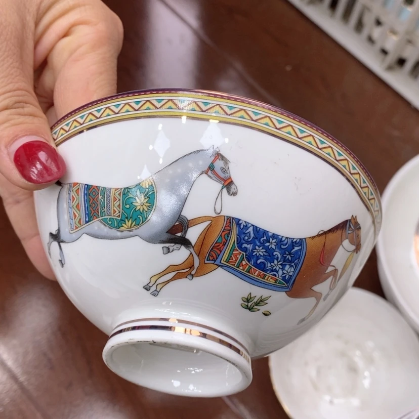 【闪购商品】钛合金爱马仕4.5寸米饭碗6个