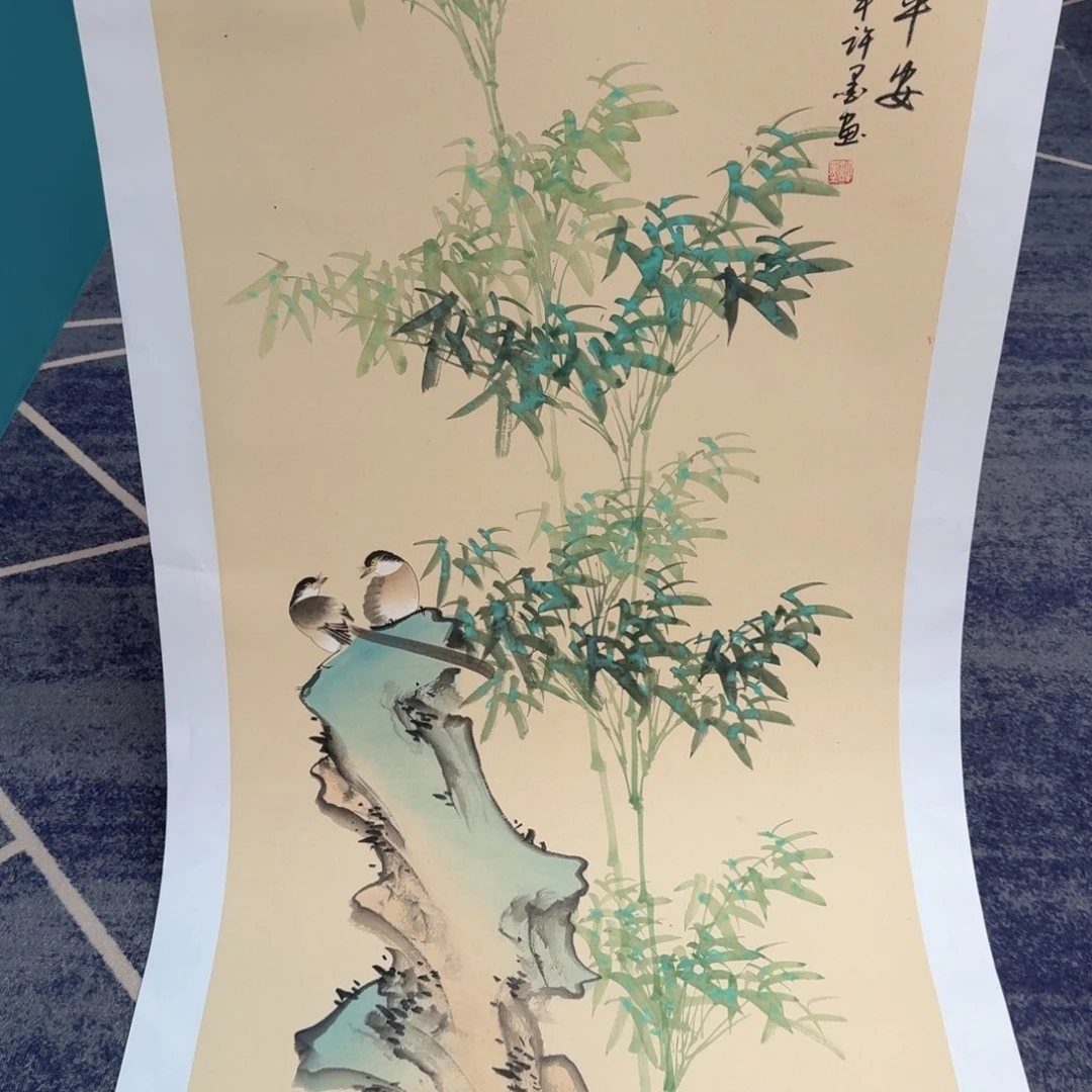 国画国画作品山水花鸟