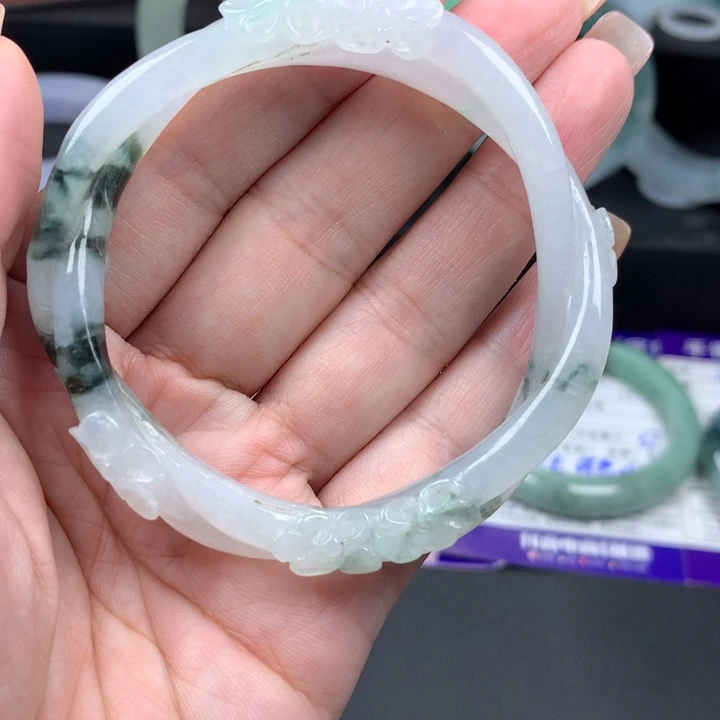 未镶嵌正定制翡翠把***～