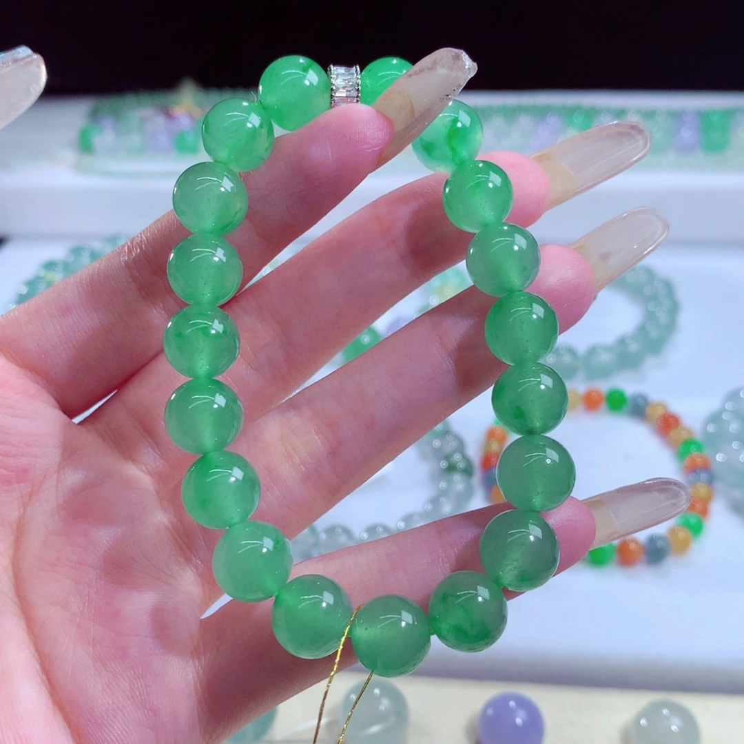 翡翠未镶嵌手链天然翡翠