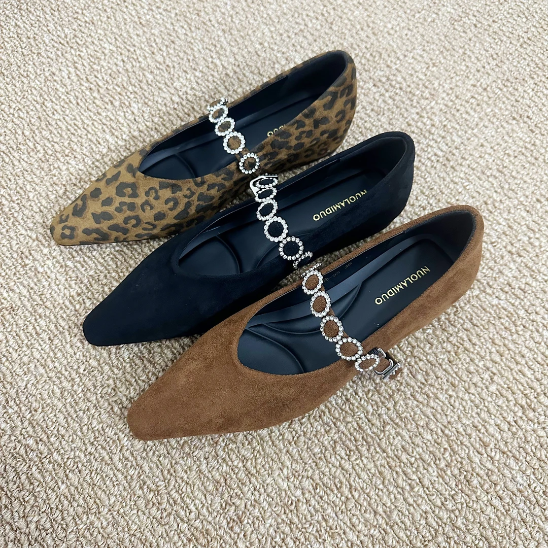 3.5cm尖头浅口25玛丽珍鞋增高秋季单鞋高跟复古法式女鞋