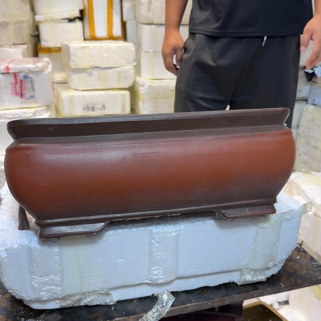 紫砂花盆口径32 23高度12