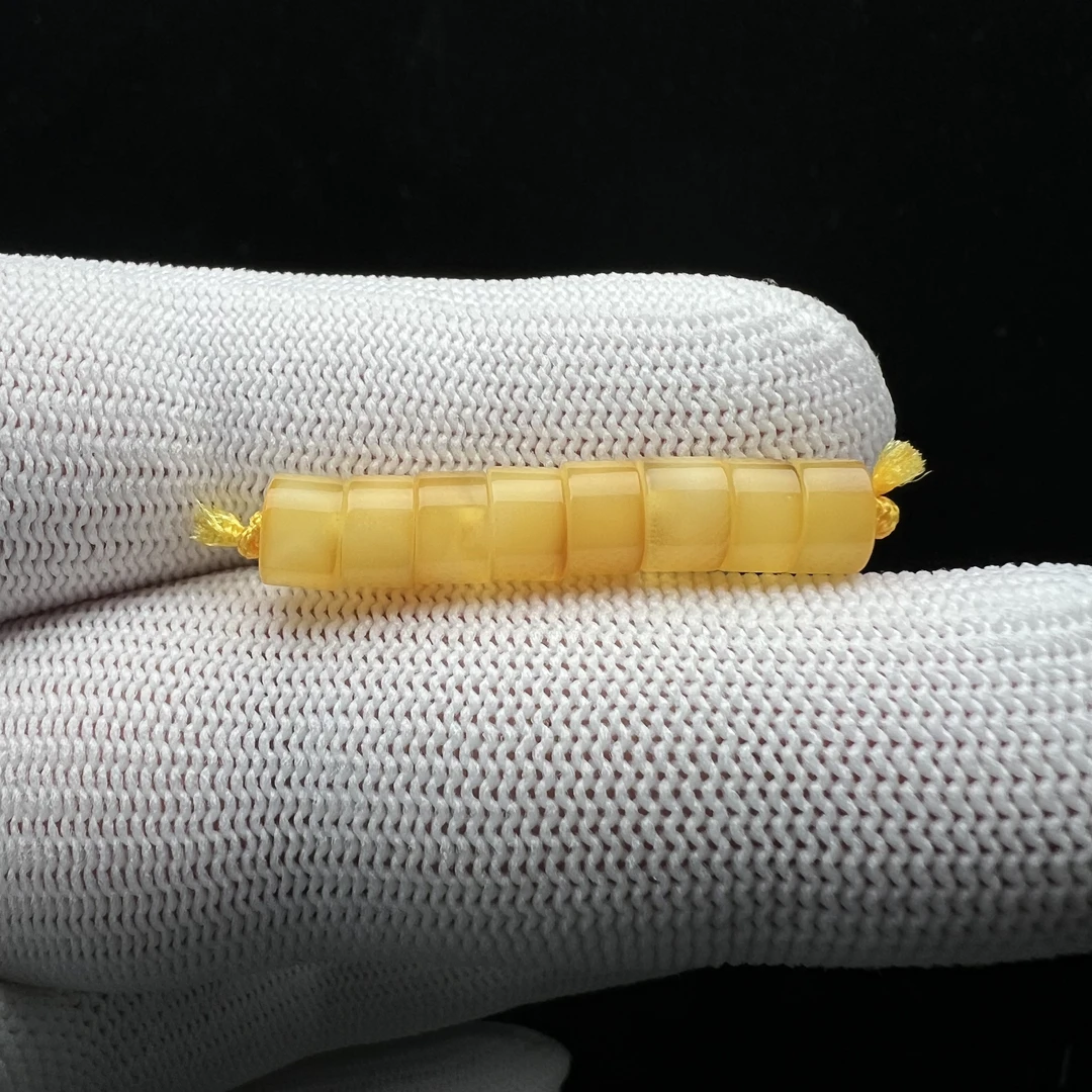 J3238天然俄料蜜蜡 隔片套装6.3mm一物一图实物拍摄假一罚十