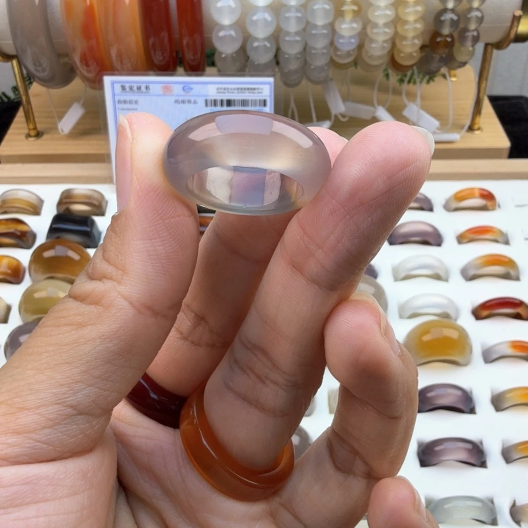 ‘****玛瑙/玉髓未镶嵌戒圈16圈福利