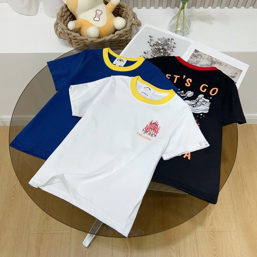 X010【篝火猴】时尚百搭休闲儿童短袖