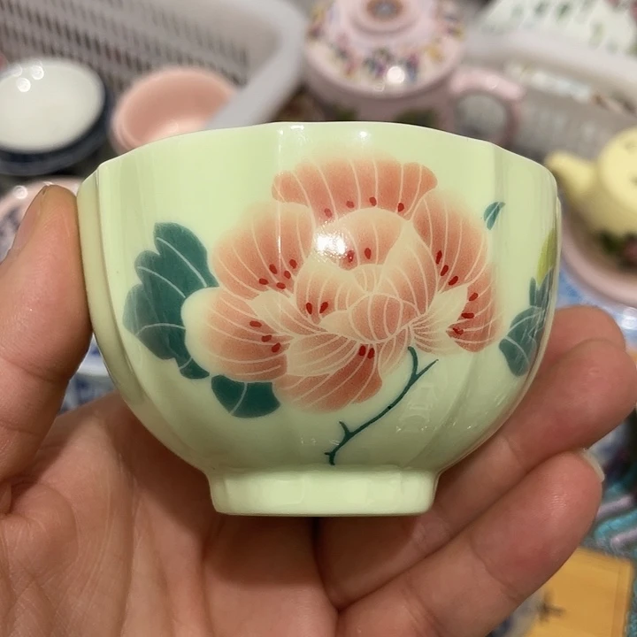 摆件陶景德镇陶瓷主人杯2334