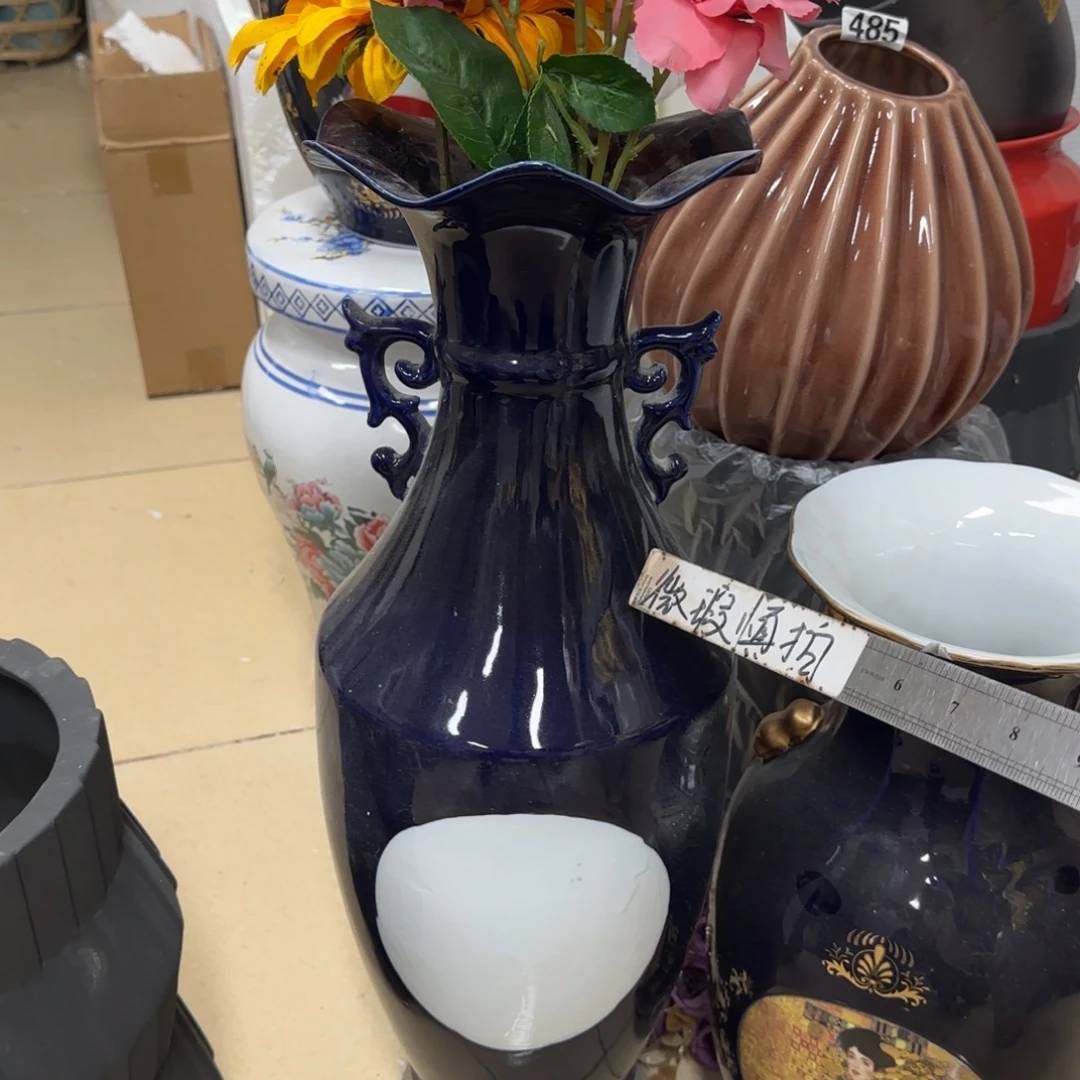 瓷片陶瓷工艺花瓶摆件