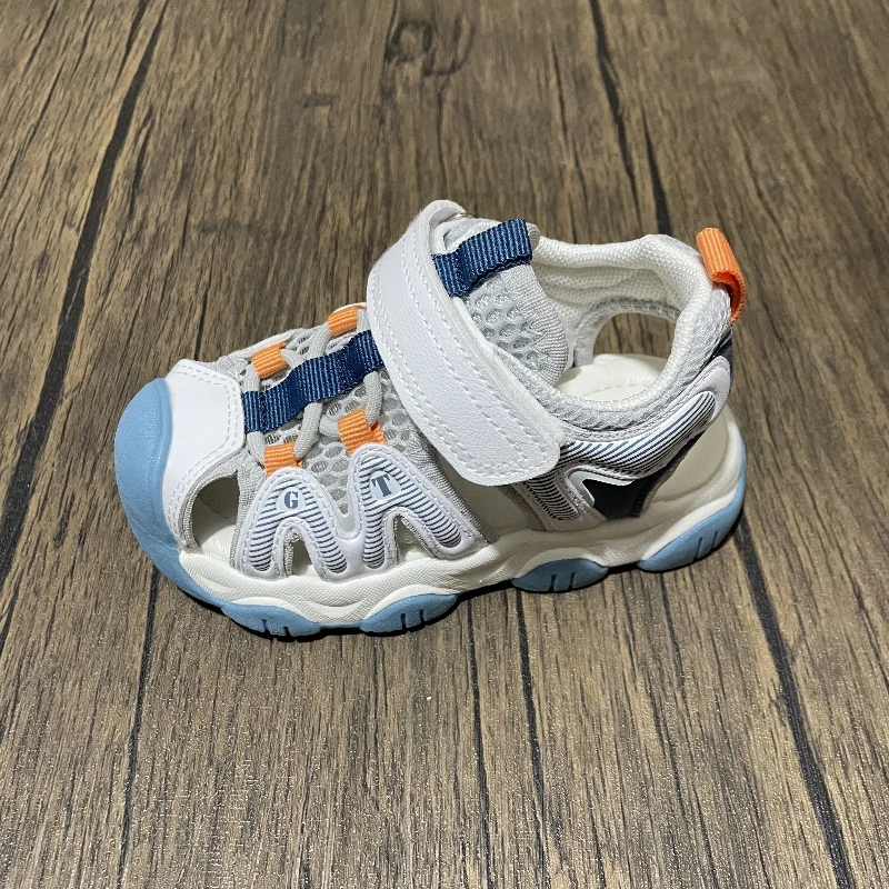 宝宝机能鞋25夏季男女宝宝小童凉鞋软底2-4岁运动沙滩凉学步鞋