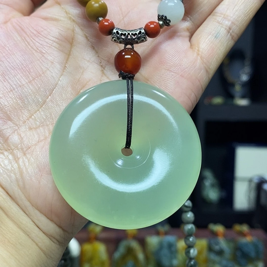 未镶嵌岫玉挂件吊坠项链