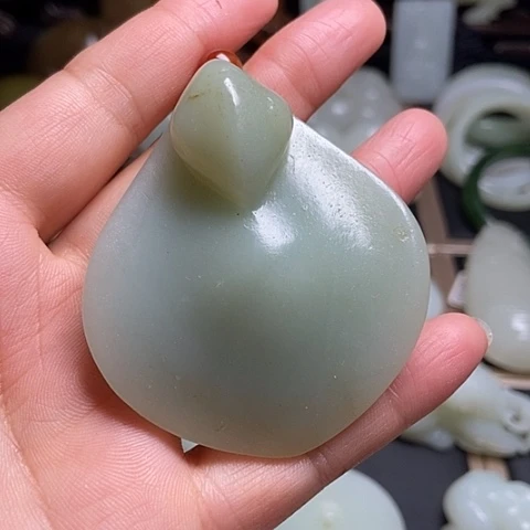 和田玉未镶嵌吊坠(不含链)