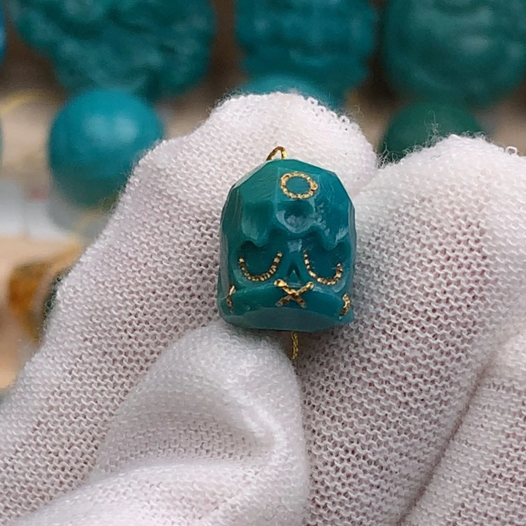 未镶嵌绿松石珠宝奇石11.5mm