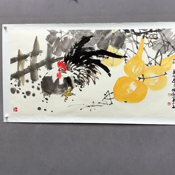 国画亲笔手绘放心去藏