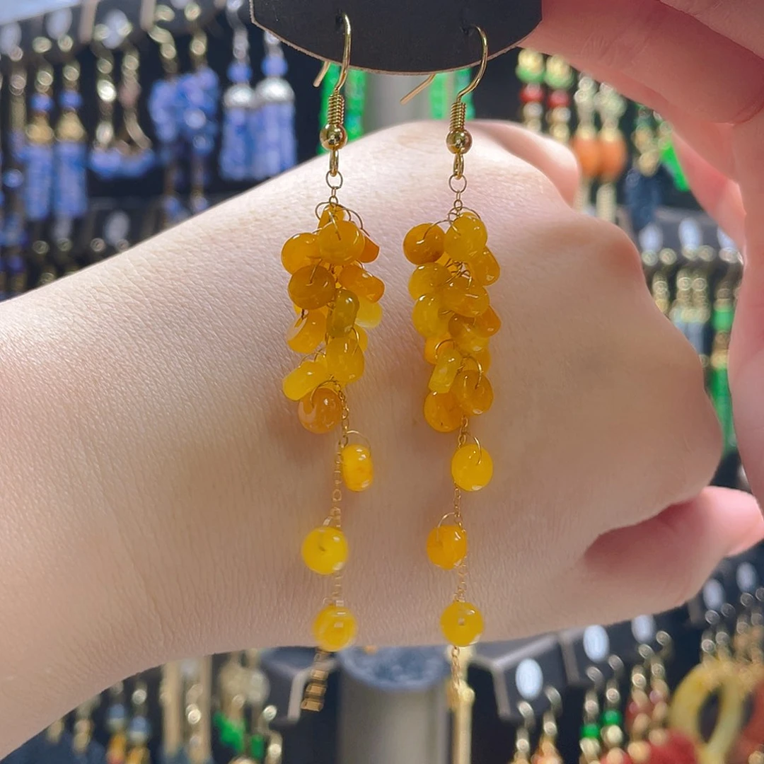 翡翠合金耳饰翡翠