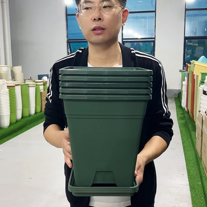 清仓方盆口23高26军绿5只带托