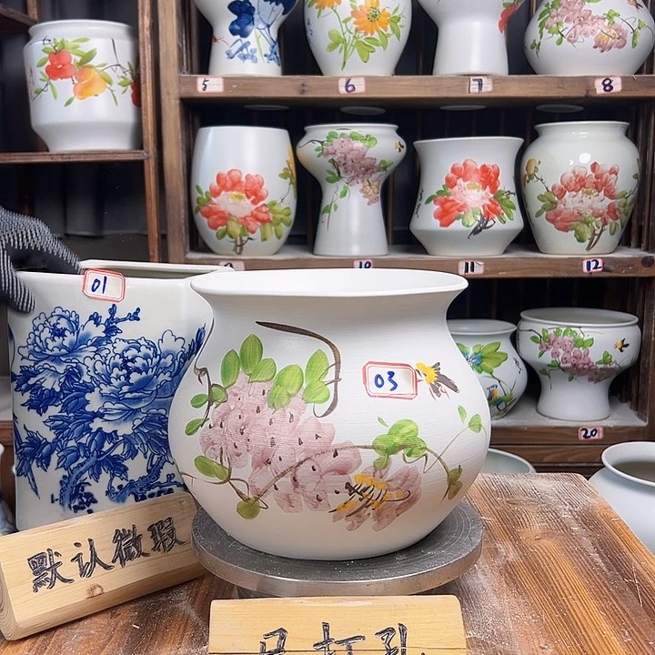 摆件033大微瑕新款陶瓷陶瓷