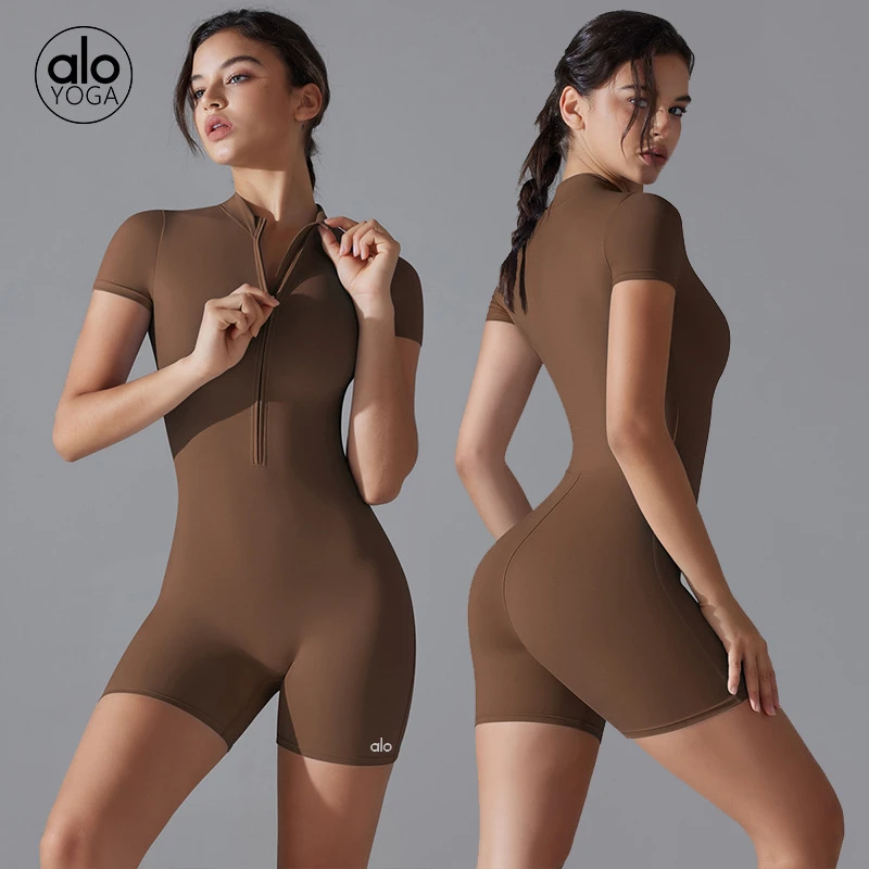 ALO清冷感贵系衣服甜美可爱风格衣服修身显瘦夏季alo新款夏季拉链