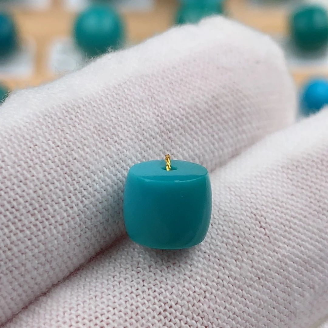 绿松石未镶嵌配饰直切8.4