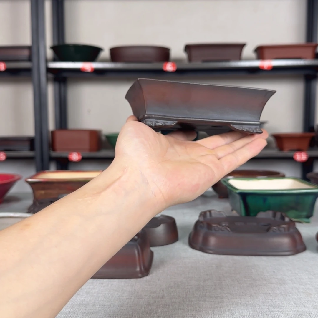 晚****手工紫砂复古长方