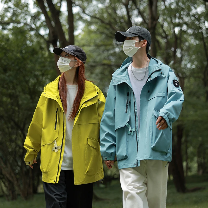 2025春秋新款运动户外薄款夹克男女款防风防水宽松情侣外套-2481