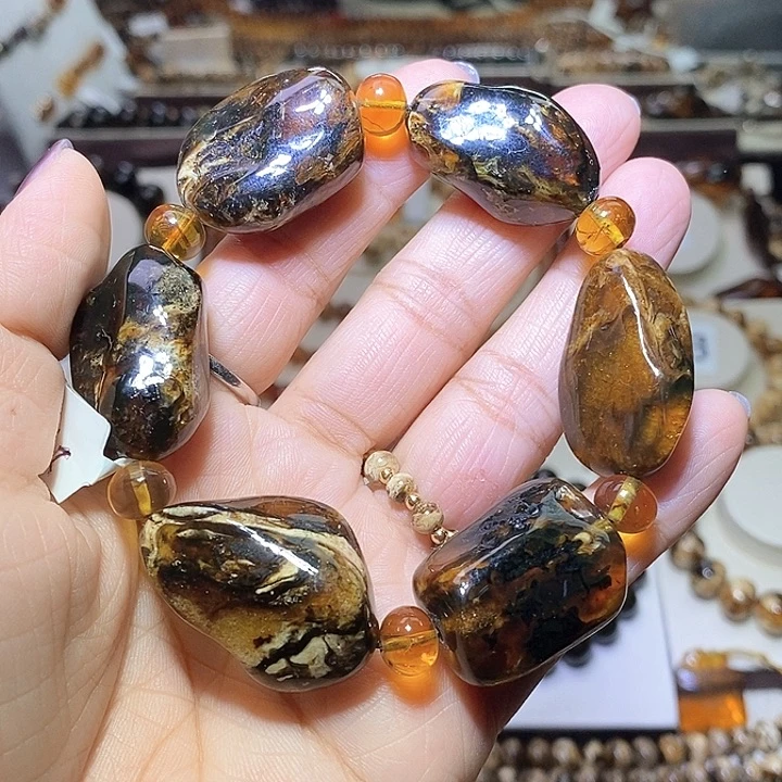 琥珀未镶嵌裸石随形