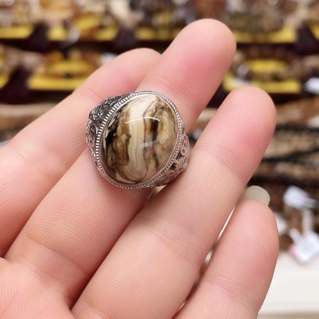 琥珀裸石未镶嵌熊*大