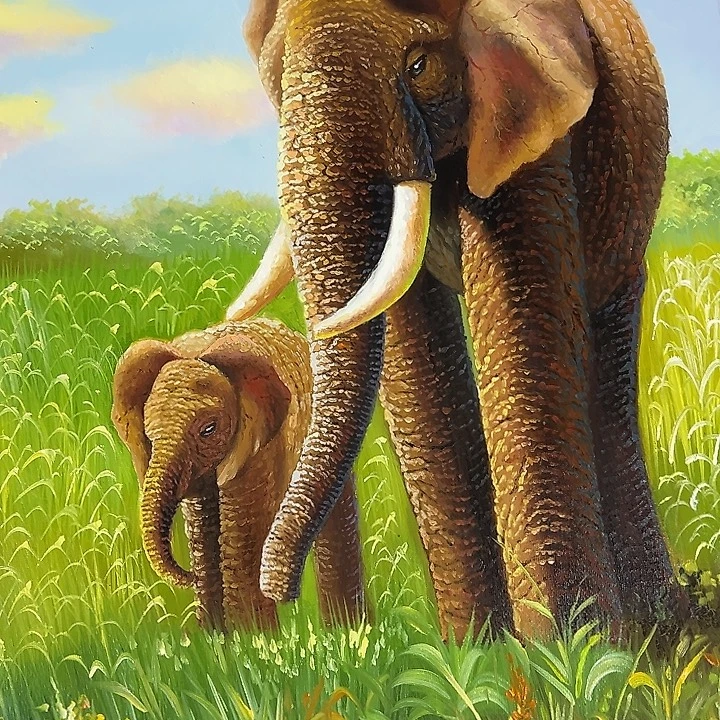 油画恭喜嘻嘻仔仔细细