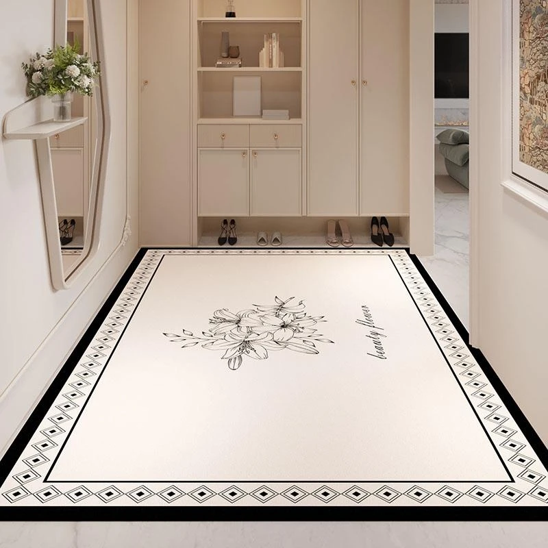 轻奢地垫入户门垫进门地毯家用入户垫防滑客厅高级玄关脚垫可裁剪