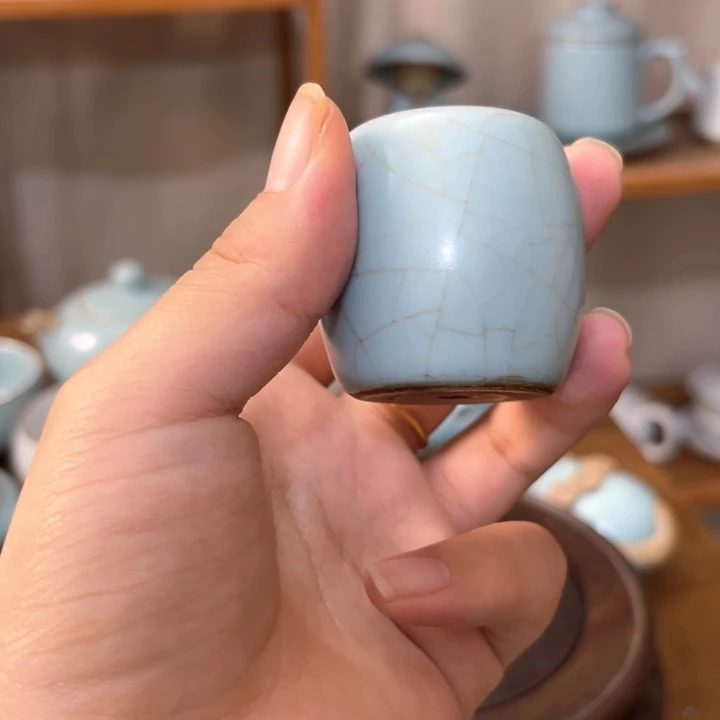 天青汝瓷杯壶瓶盘