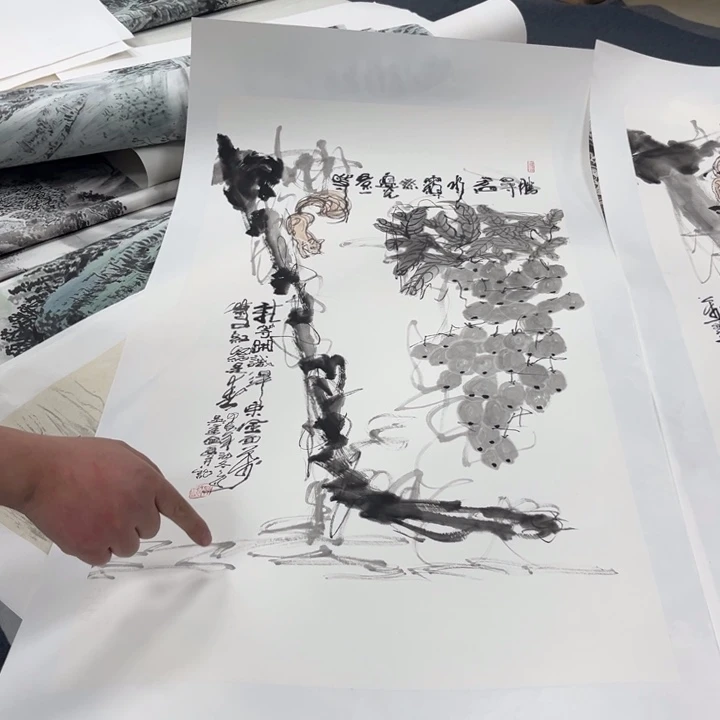 国画宣纸纯手绘字画