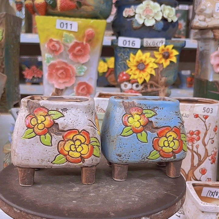 紫砂花盆陶瓷制品