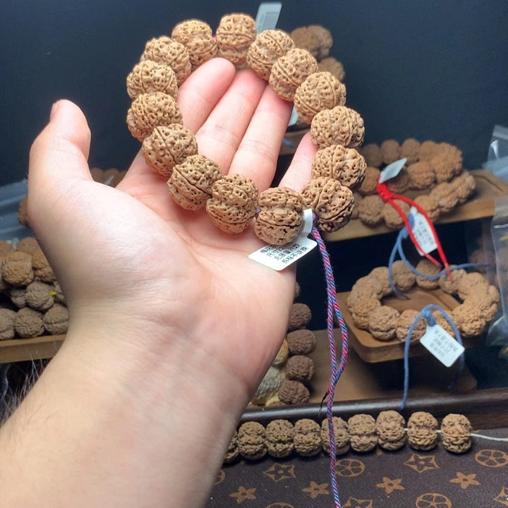 金刚菩提吊坠古龙蜂窝梅花双龙精品22mm