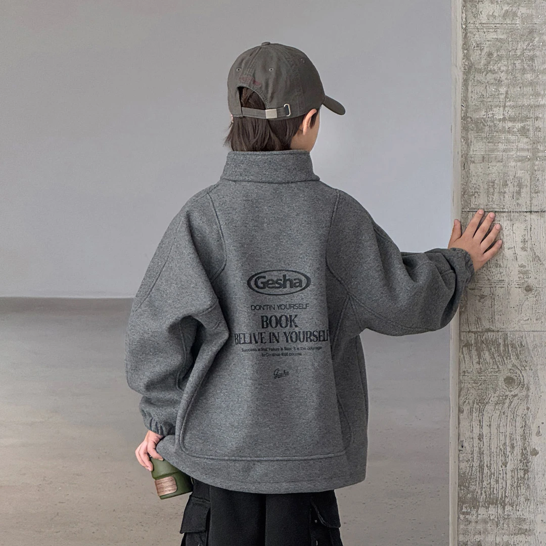 儿童装男童冬装加绒卫衣2025新款中大童秋冬款加厚冬季男孩上衣潮