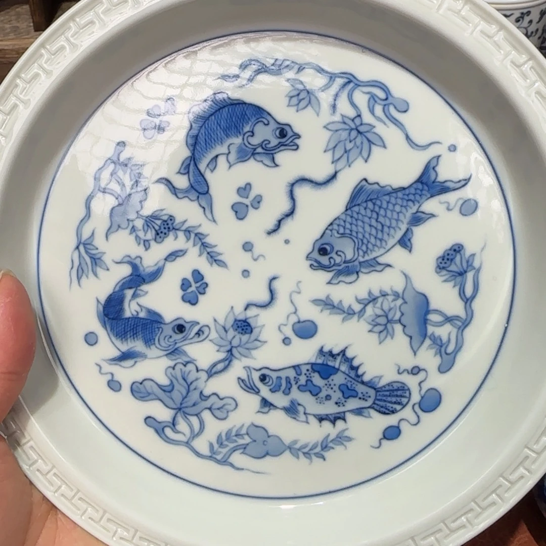 镇坤堂 瑕鱼藻壶承