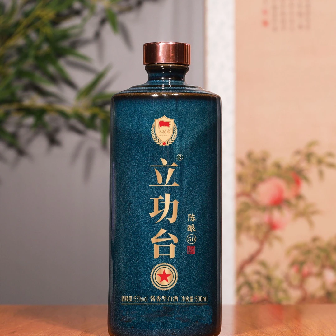 立功台酒陈酿50  .酱香型白酒      53度500ML*6瓶