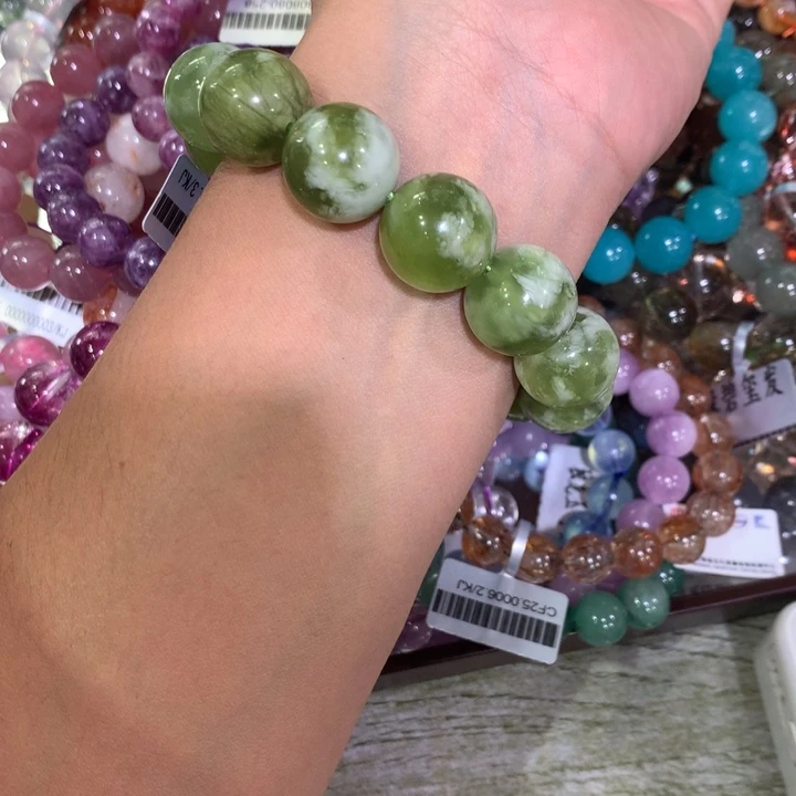 14K金镶嵌颈饰紫晶青提奶盖 16mm手链多样性发其一