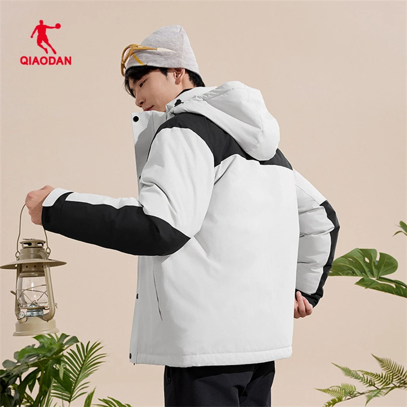 乔丹羽绒服男2025冬季新款防风抗寒可拆卸帽鸭绒外套QDFGM3244531
