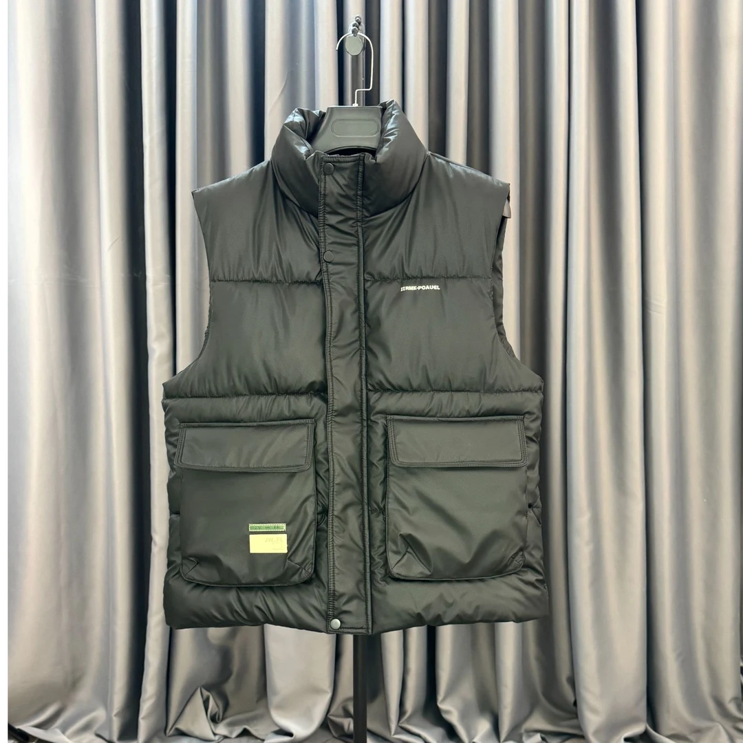 2025春季新款加棉男士潮流坎肩青春时尚韩式宽松百搭无袖马甲外套