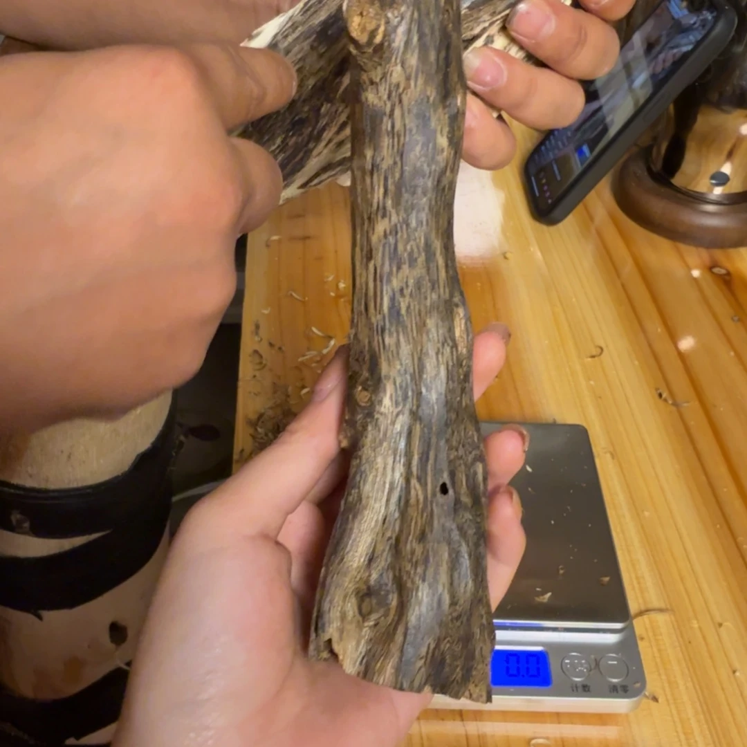 沉香绿奇虫漏香48克