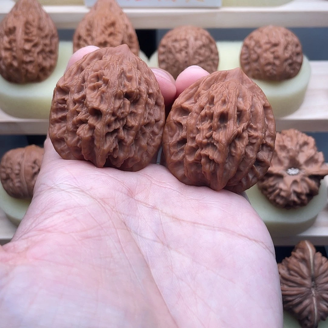 吊坠文玩核桃40全品虎头