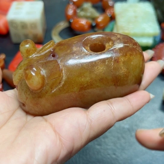 吊坠白玉菩提把件
